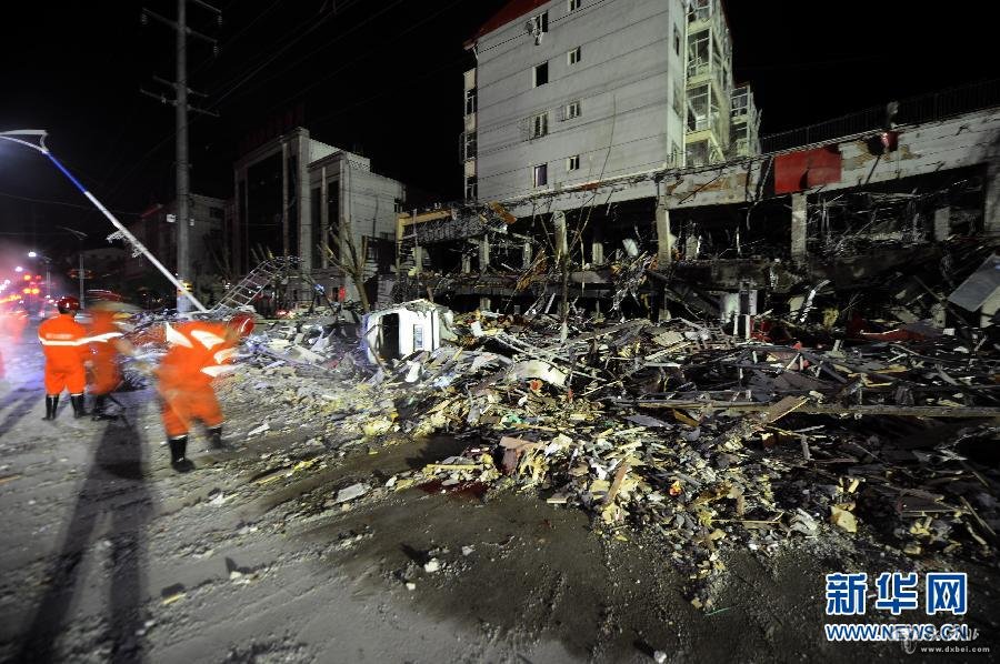 山西朔州一饭店发生爆炸 造成1人死亡150余人受伤(高清)