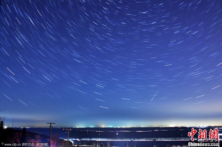 2014年首场流星雨光临地球（高清组图）