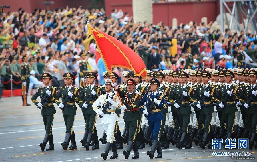 纪念抗战胜利70周年大会进行专项演练