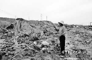 花卉温室被夷为平地